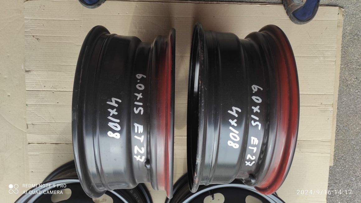 Диски новые! 4/108/15 ЕТ 27 Pegout Citroen