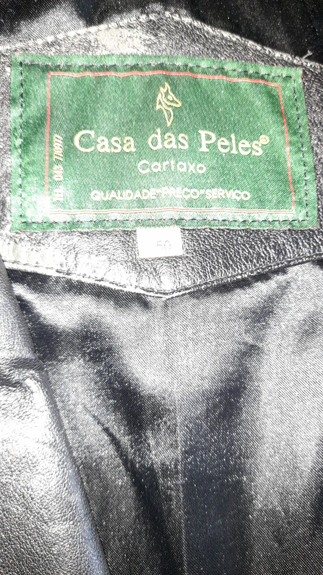 Casacos em pele ( bom estado)