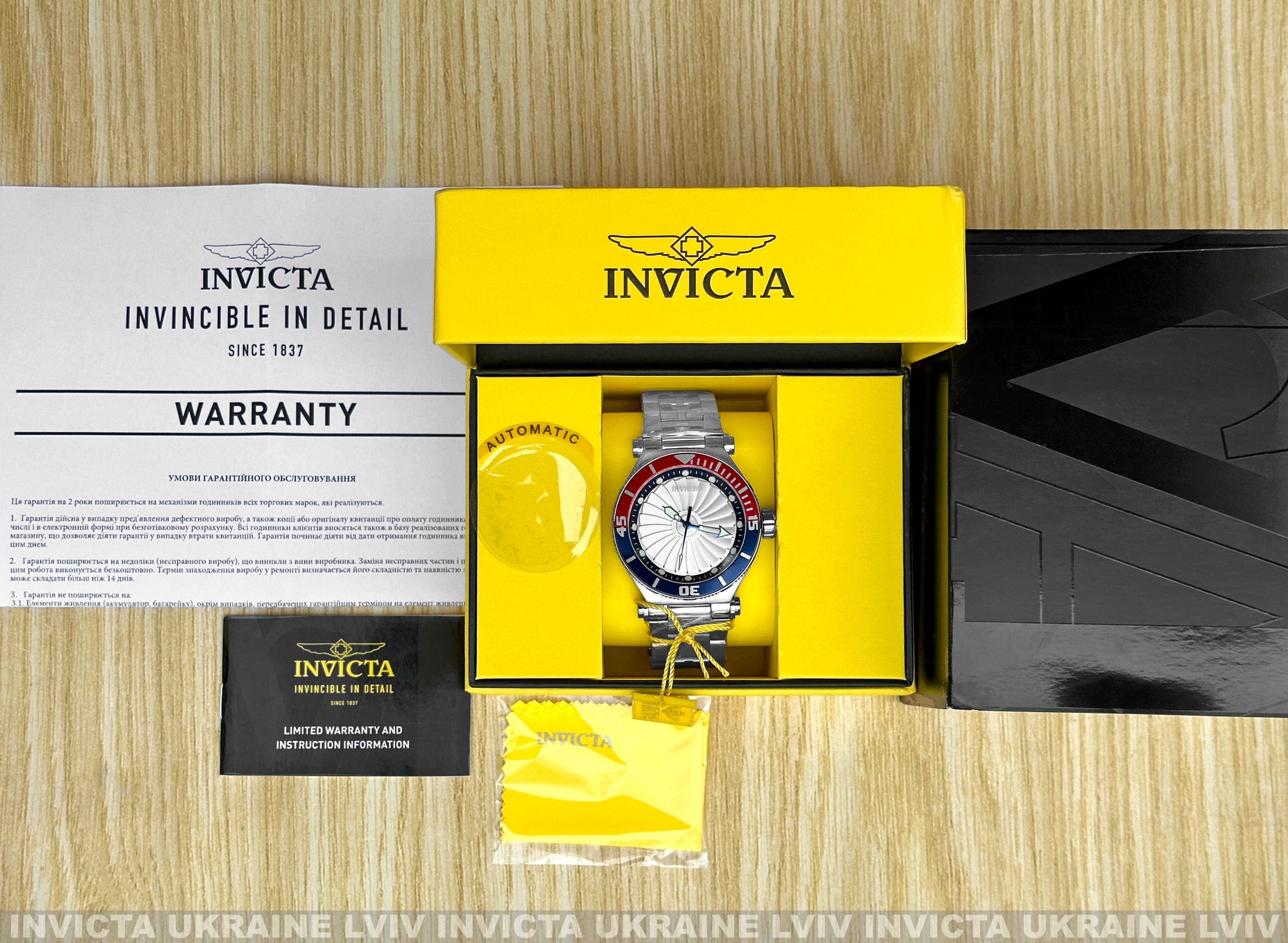 Мужские часы Invicta 37929 TURBINE Grand Diver Automatic 48 mm 100 MT
