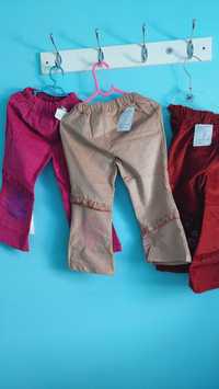 Spodnie dla dziewczynki nowe z metkami 110 rozmiar dzwony
