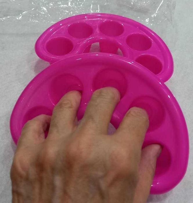 Bandejas de Imersão para Unhas - Remoção Verniz para Manicure