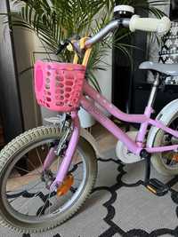 Rowerek rower dziecięcy dla dziewczynki różowy jak nowy koła 16 cali
