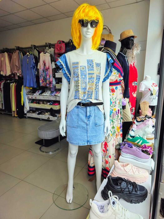 Spódnica jeans mini r. S (36) Miss Bonbon !!!