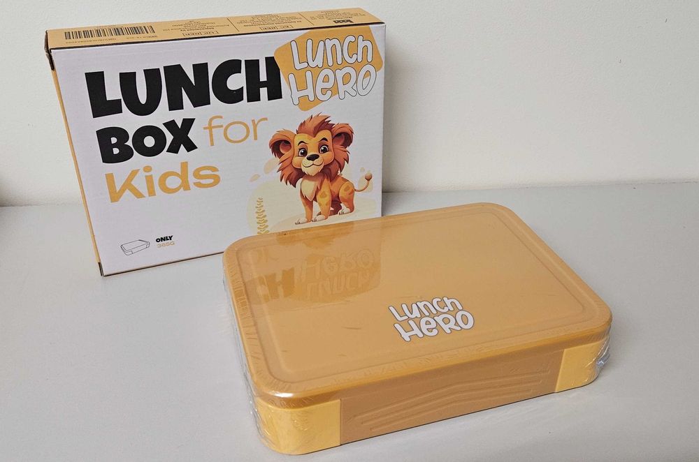 1330ml BOX BENTO dla dzieci śniadaniówka LUNCHBOX Hero Lew bez BPA