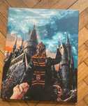 Obraz Harry Potter zgredek hogwart niebieski malowany ręcznie