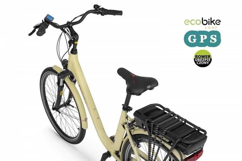 Rower elektryczny Ecobike Traffic Beige17" 17,5Ah+GPS+Ubezp.AC w cenie