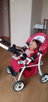 Wózek dla lalki głęboki SISI  Super prezent dla dziewczynki