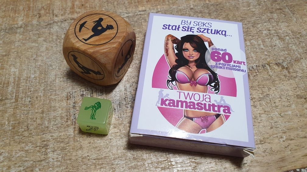 Twoja kamasutra gra karciana Grammi i dwie kości do gry walentynki