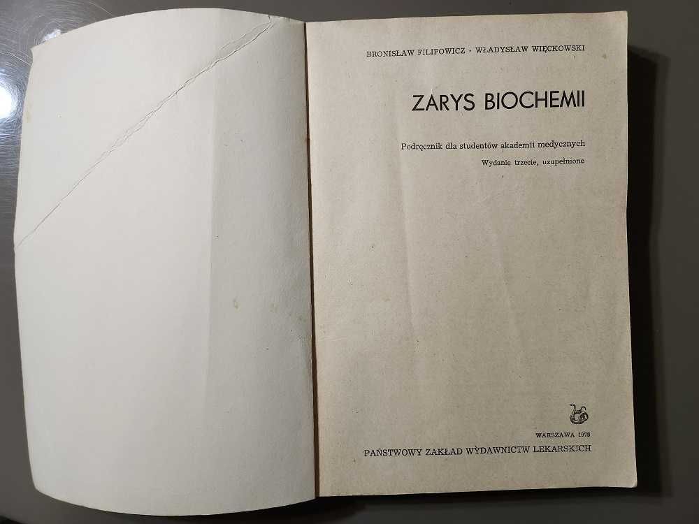 Bronisław Filipowicz Zarys biochemii