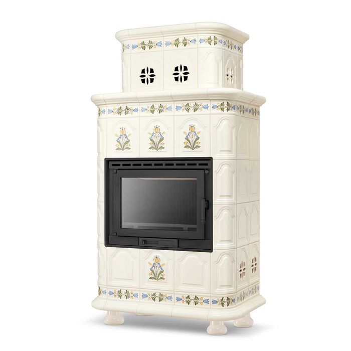 Piec kominek piecyk koza kaflowy ceramiczny obudowa kominkowa INSBRUCK