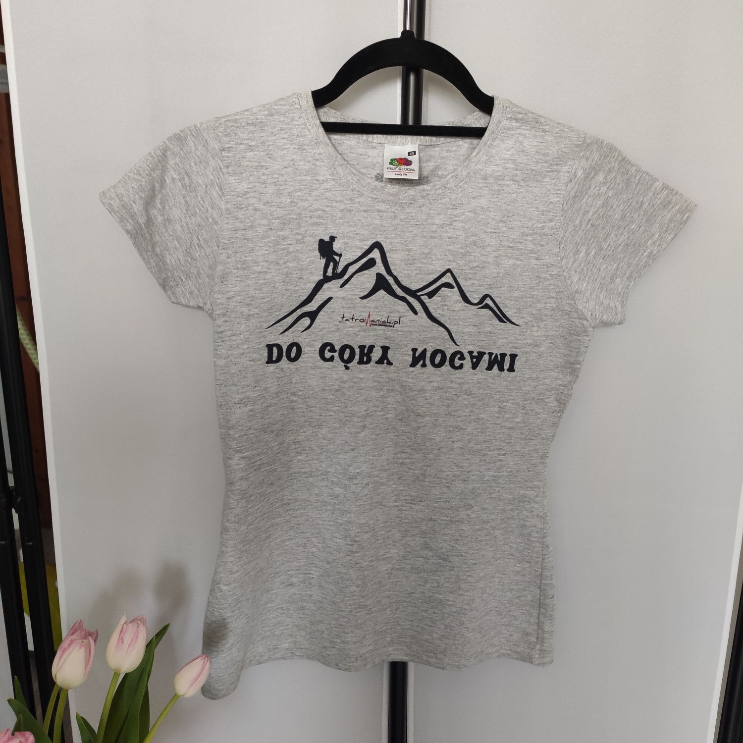 Koszulka t-shirt sportowy górski do góry nogami tatromaniak