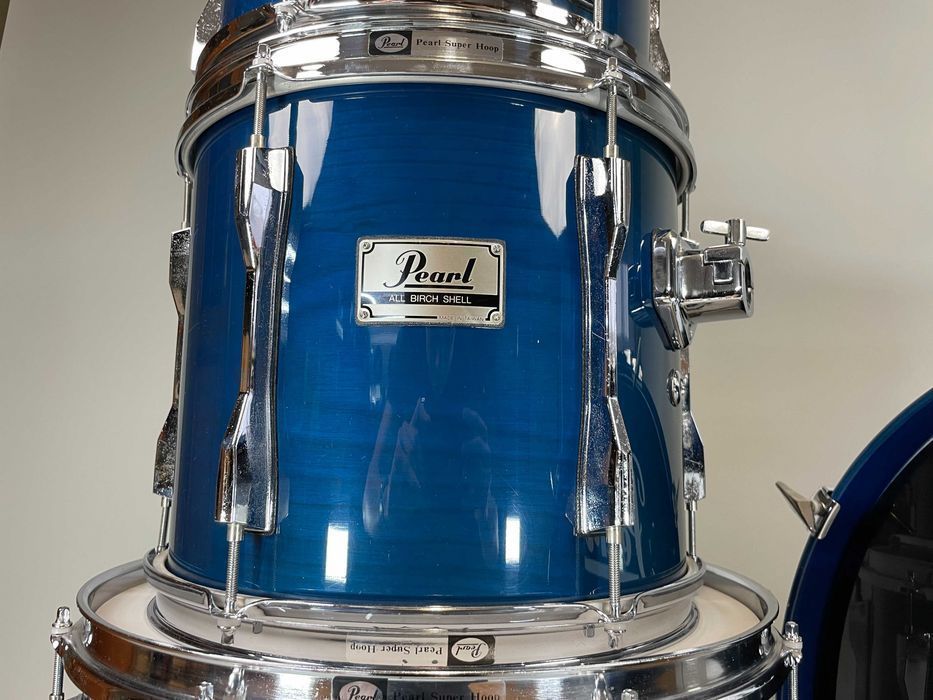 Pearl BLX 22"/12"/13"/16" Sheer Blue Lacquer - Perkusja Vintage 80s