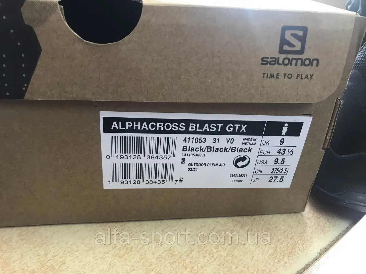 Кроссовки Salomon Alphacross Blast GTX (411053) оригинал