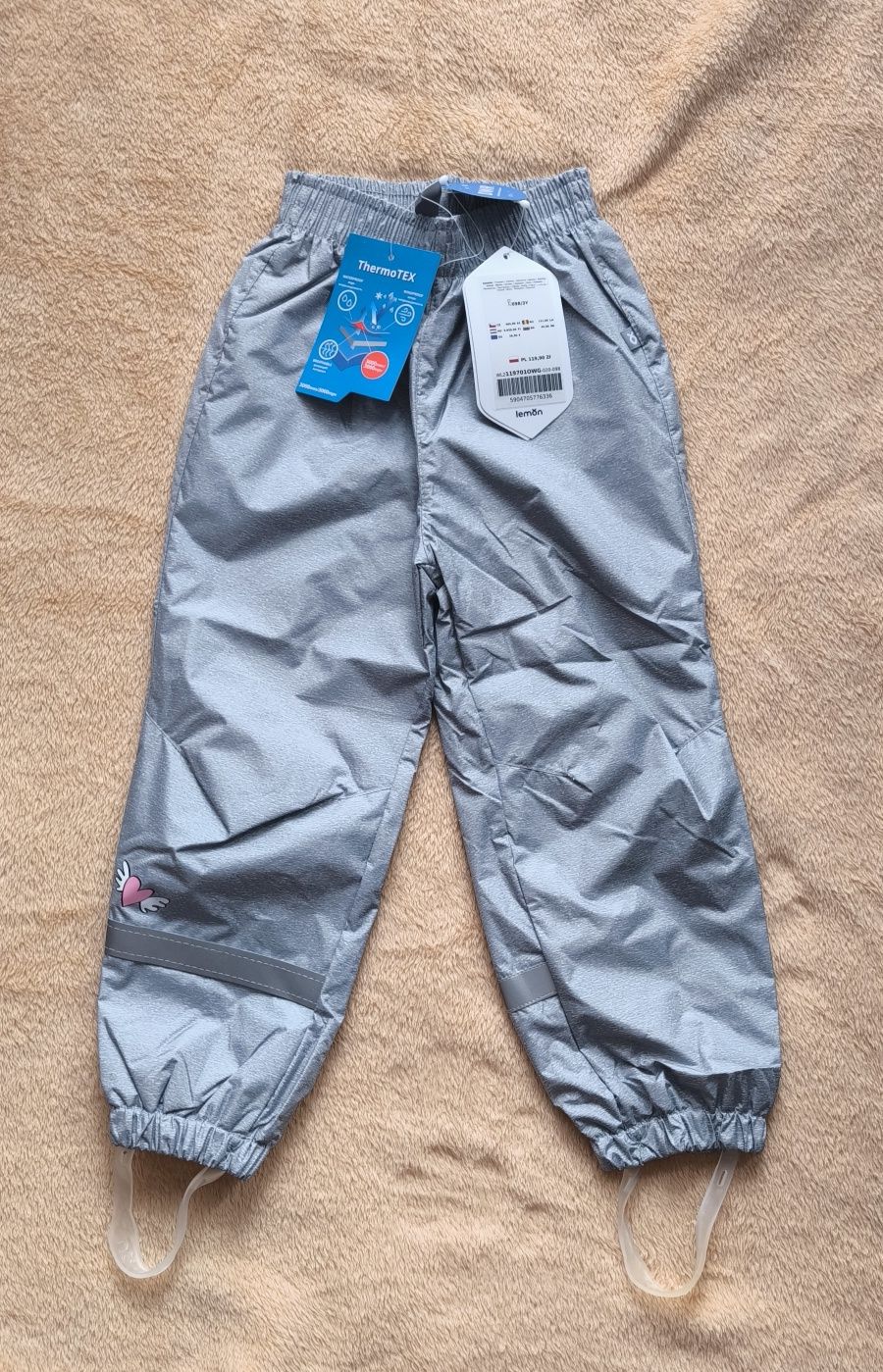 Nowe spodnie przeciwdeszczowe coccodrillo r. 98 thermotex