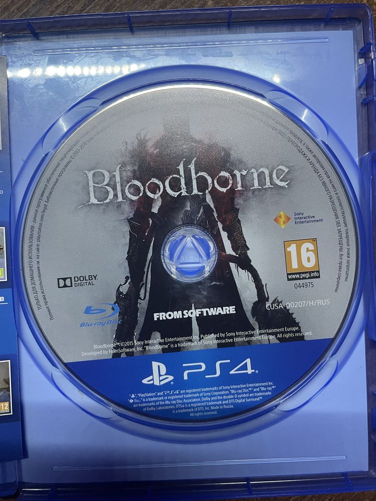 диск на ps 4 bloodborne