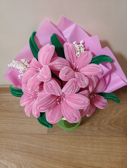 Квіти з синельного дроту. Букет. Подарунок.