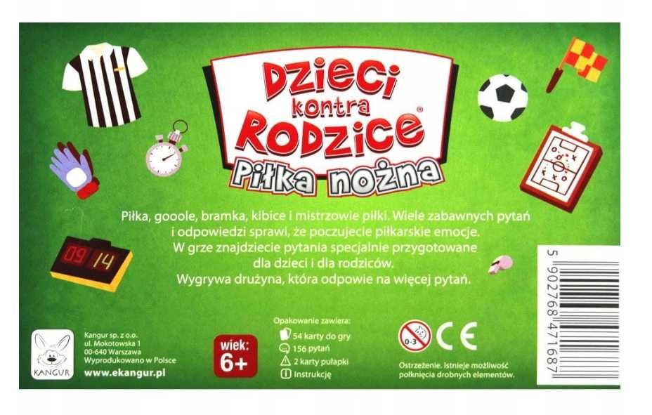 Dzieci kontra rodzice PIŁKA NOŻNA KANGUR