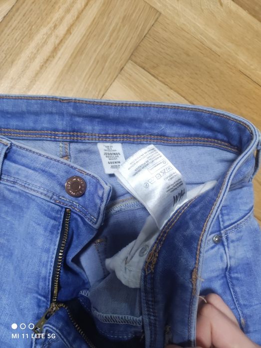 Jegginsy jeansy dżinsy skinny H&M regular waist King r. 36