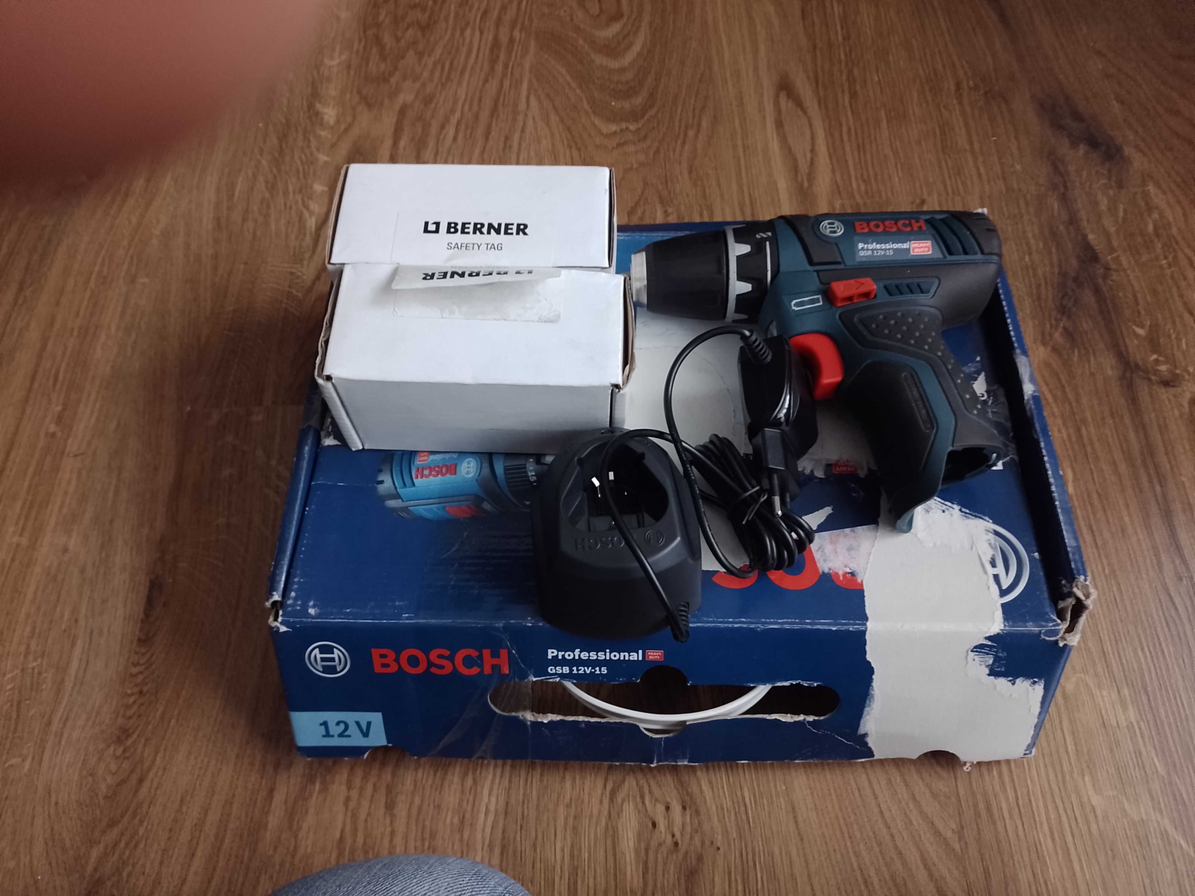 Wkrętarka BOSCH GSR 12V-15 JAK NOWA ,nowe aku
