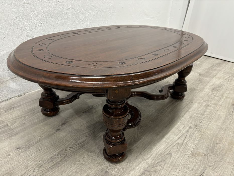 Duża solidna ława dębowa