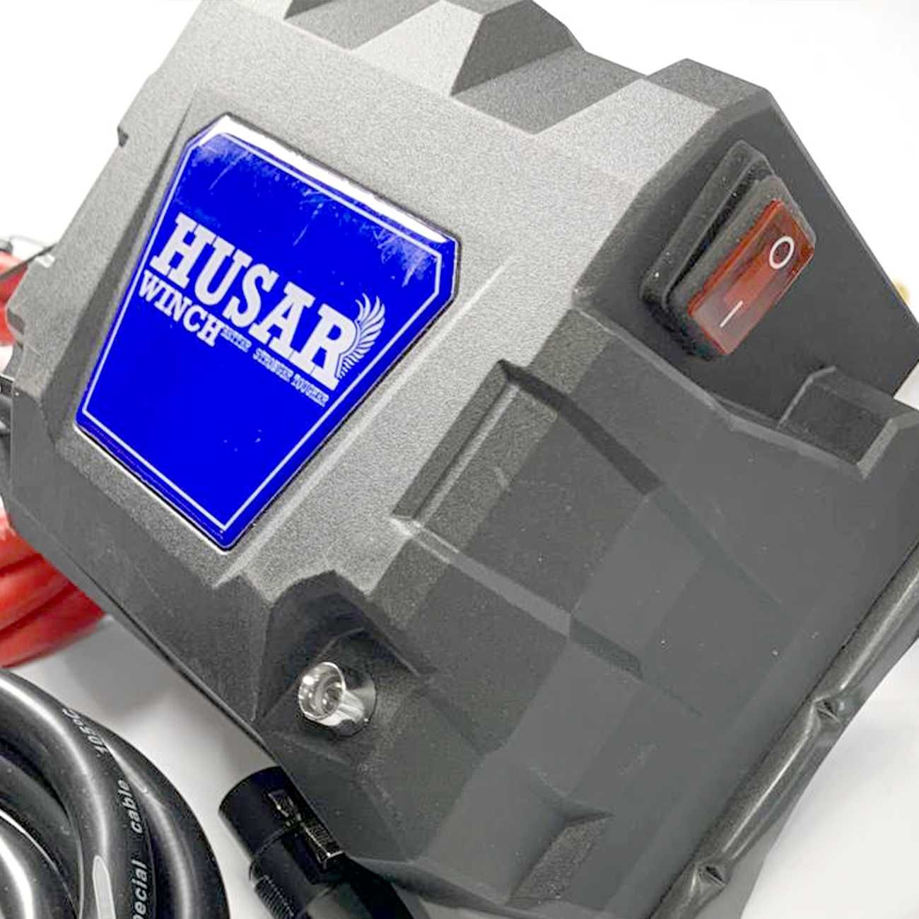 Лебедка электрическая 4500 кг 12В стальной трос Husar Польша Оригинал