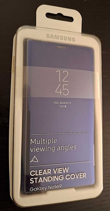 Capa original (nova e selada) Clear View Standing Cover Samsung Note 9