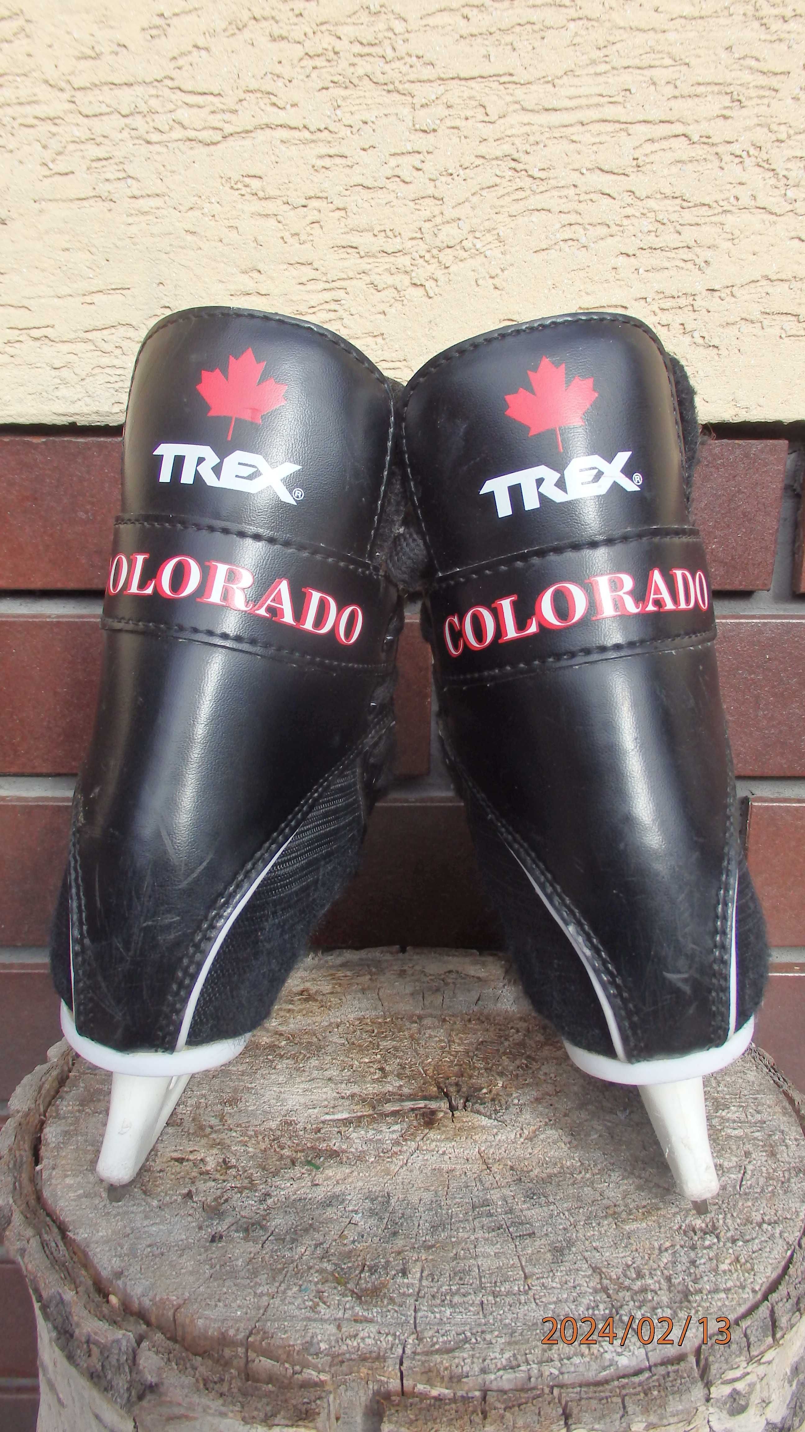 Buty zimowe chłopięce z łyżwami firmy Trex Colorado rozm. 32.