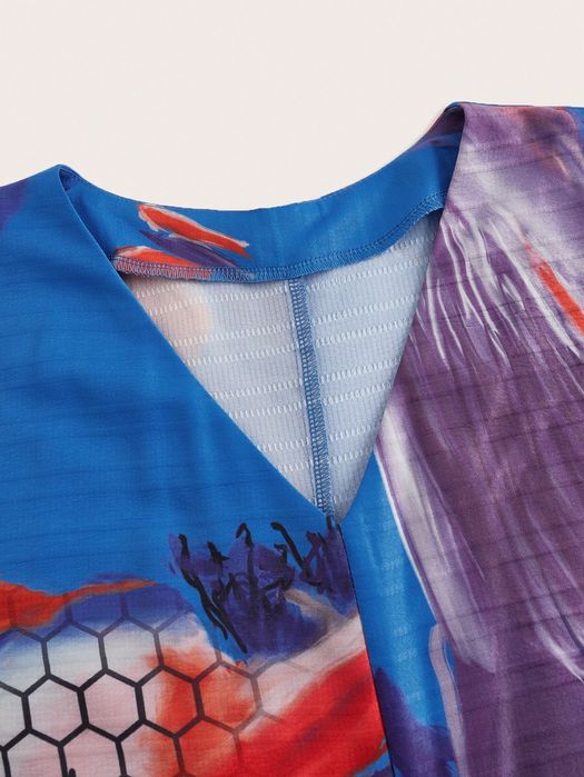 Sukienka Maxi Oversize Z Nietoperzowymi Rękawami Batwing M 38