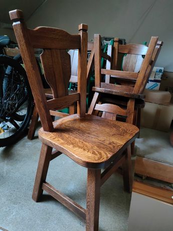 Stół i 4 krzesła, meble holenderskie