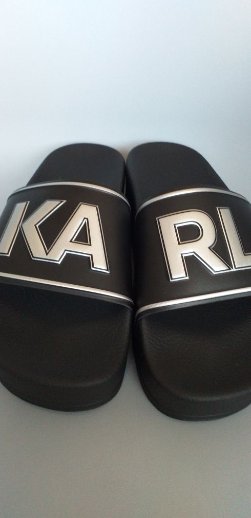 Kondo maxi platform slide klapki Karl Lagerfeld czarne platforma 37 K4