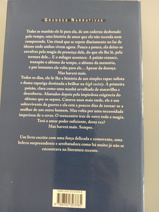 O Diário da Nossa Paixão	Nicholas Sparks	 novo!*
