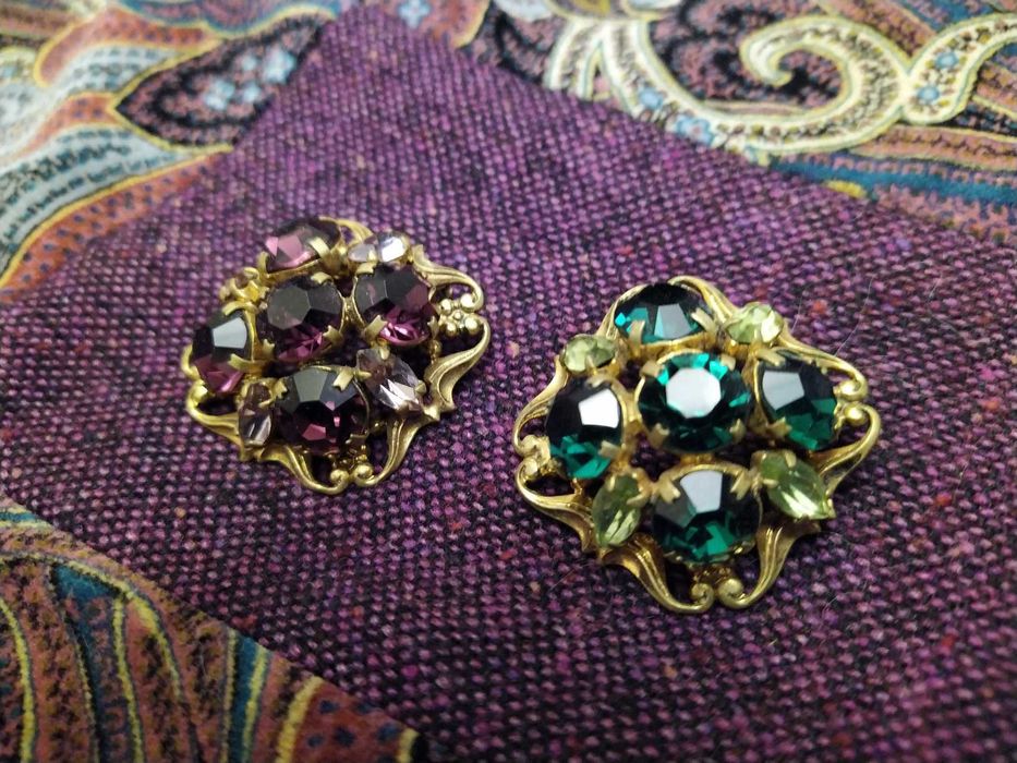 Броши Чехия винтаж.