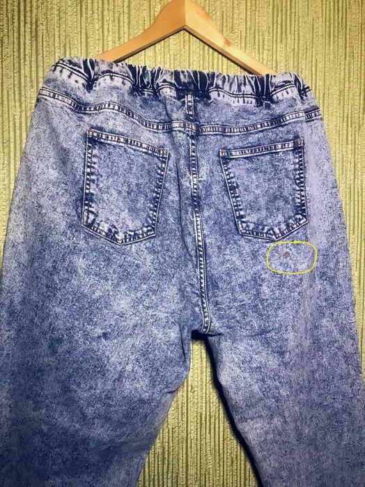 Джинси стрейч на гумці 56/58 розмір джинси-варенки