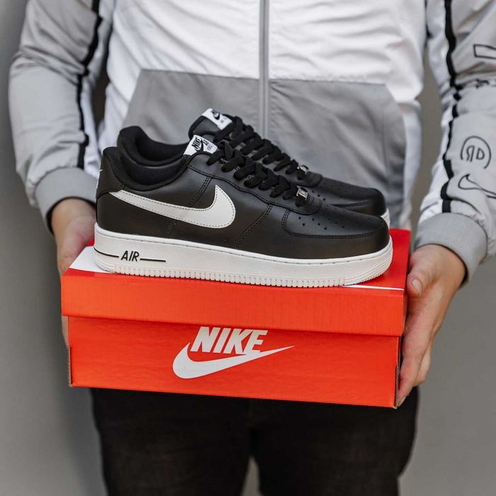 Кросівки Nike Air Force 1 Black-White premium