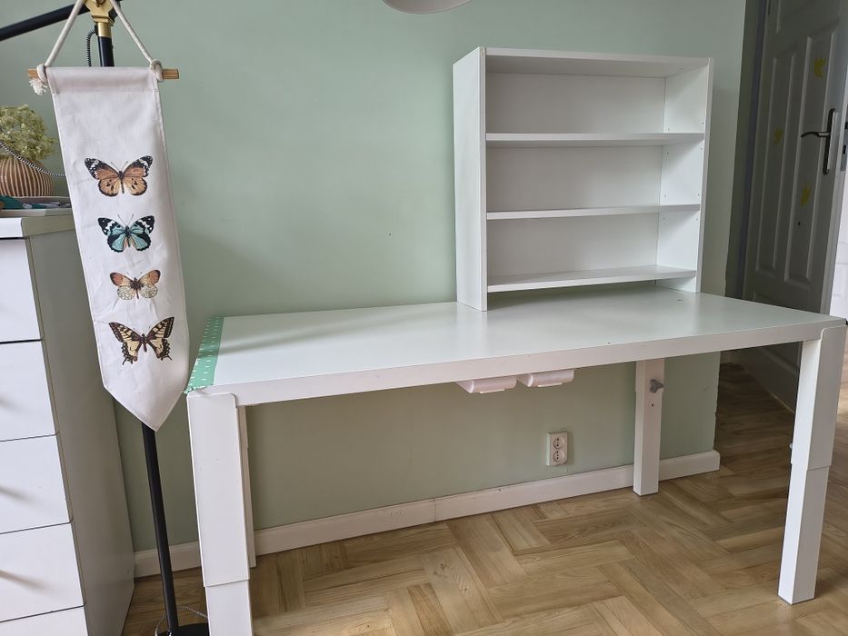 Biurko ikea, z nakładka