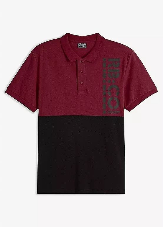 B.P.C koszulka męska polo z nadrukiem S.