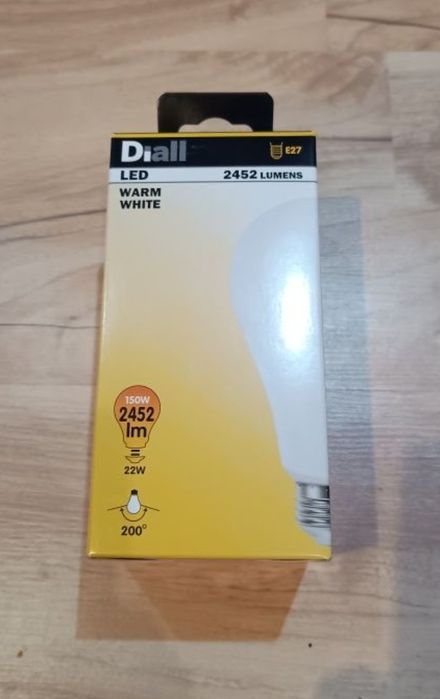 Żarówka LED Diall A67 22 W E27 2452 duża mocna 22w 100w 150w