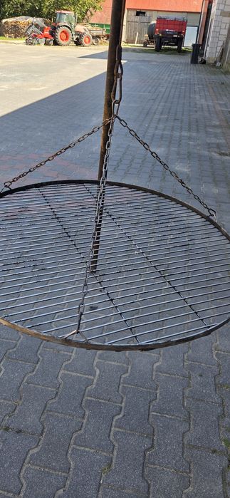 Grill trójnóg 70cm ruszt kociołek 13l zestaw