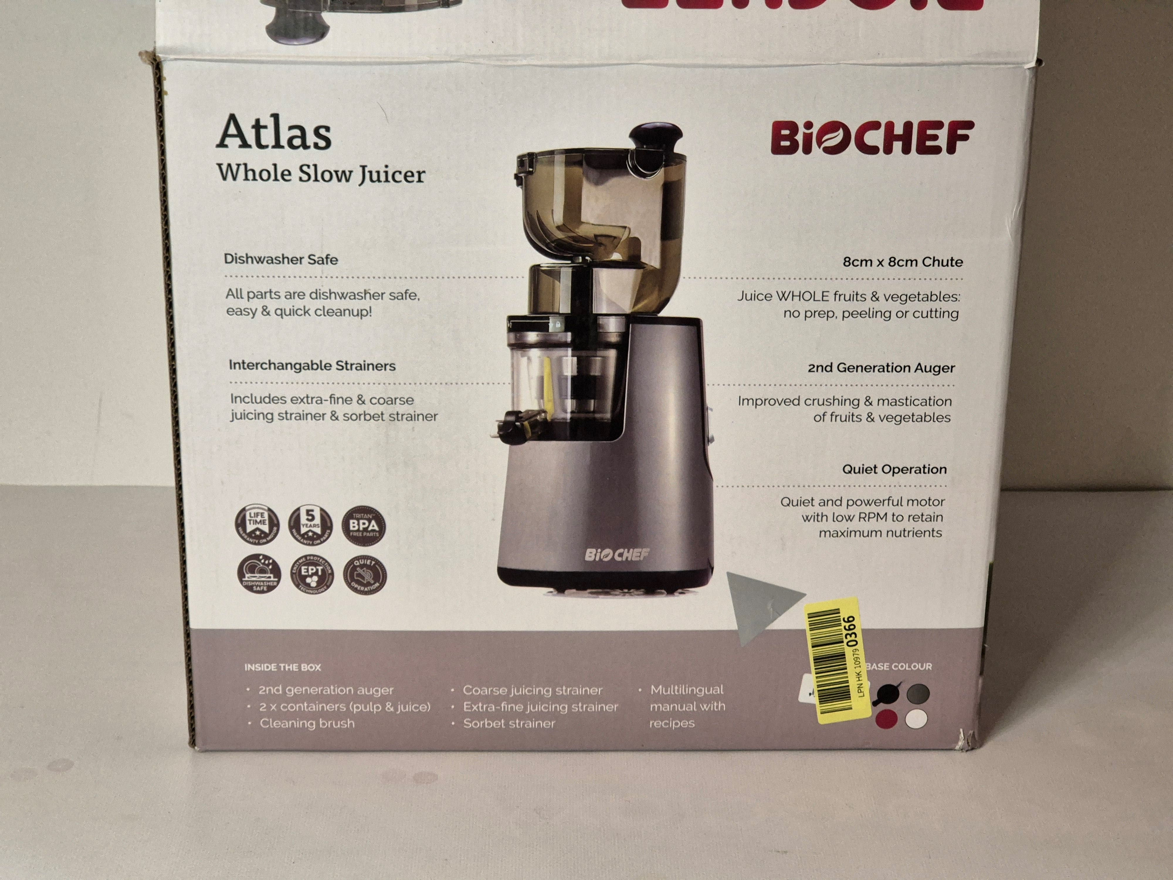 Wyciskarka wolnoobrotowa Biochef Atlas Whole Slow Juicer