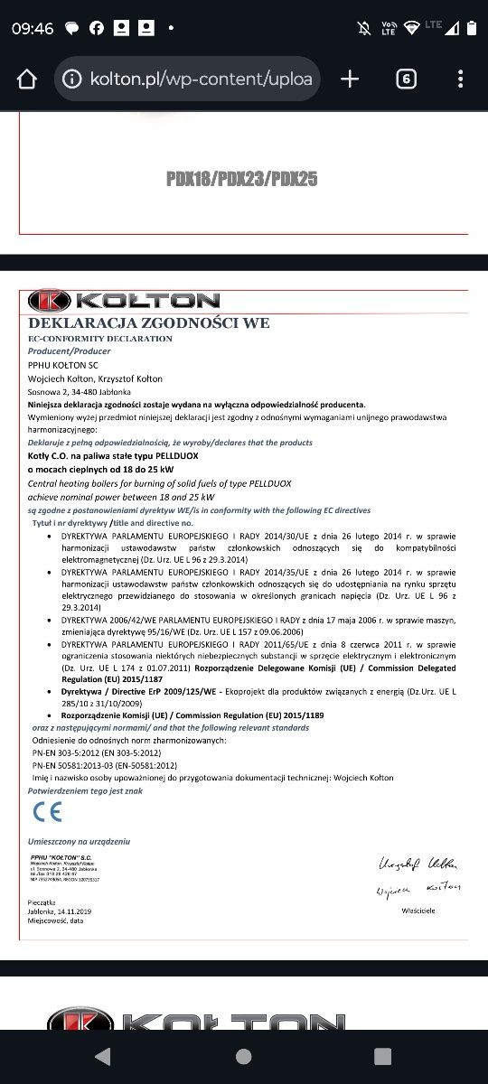 Kołton PellDuox 12kw palnik KIPI