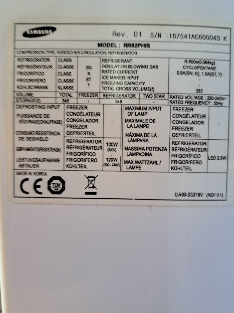 Lodówka Samsumg RR82PHIS