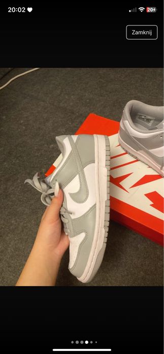 Nike dunk low smoke grey 38