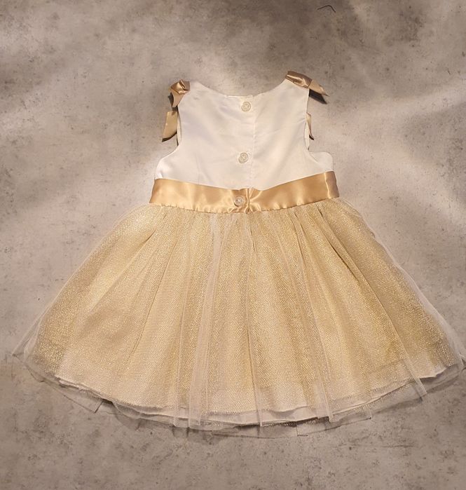 Cudna sukienka na święta sylwestra chrzciny 74 80 dla dziecka jak nowa