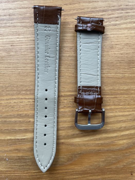 Ремінець для годинника шкіряний 20 мм