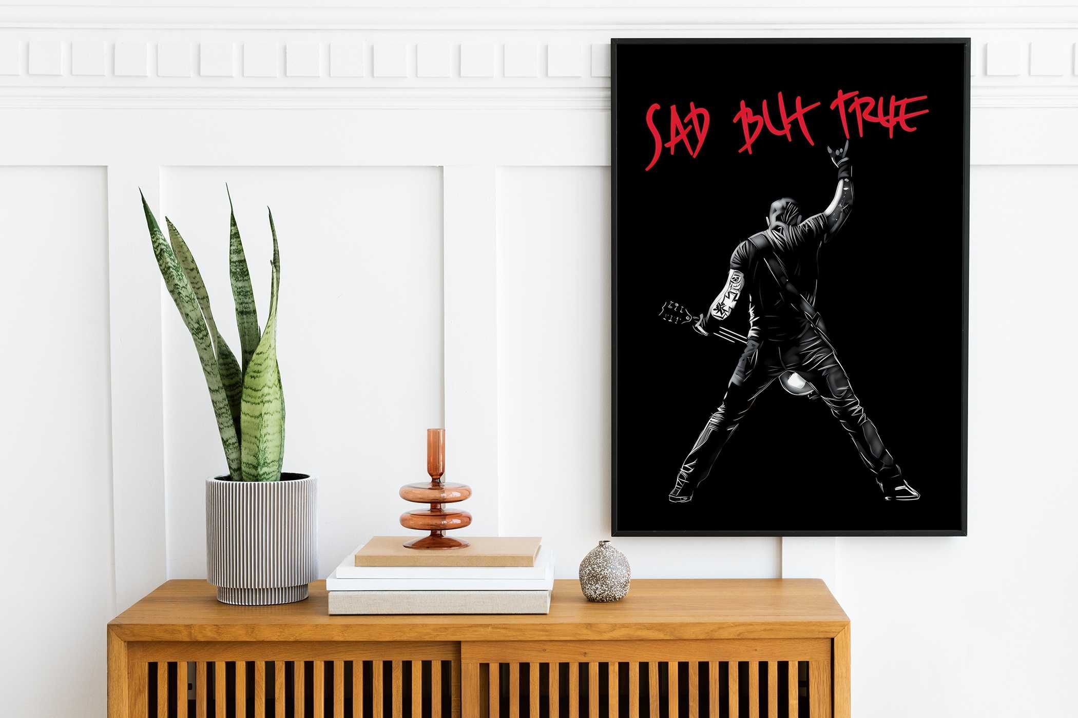 James Hatfield Metallica PLAKAT A3 Vintage - GRATIS