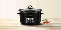 Wolnowar - Garnek CROCK POT Elektryczny-cyfrowy - Misa KAMIONKOWA 4,7l
