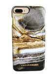 Etui iPhone 7 Plus Premium Marmur Szaro-Złoty