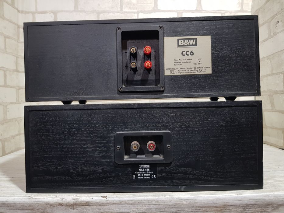 Центральний канал CANTON GLE 455,B&W CC6, потужність 140/120 Вт,б/у