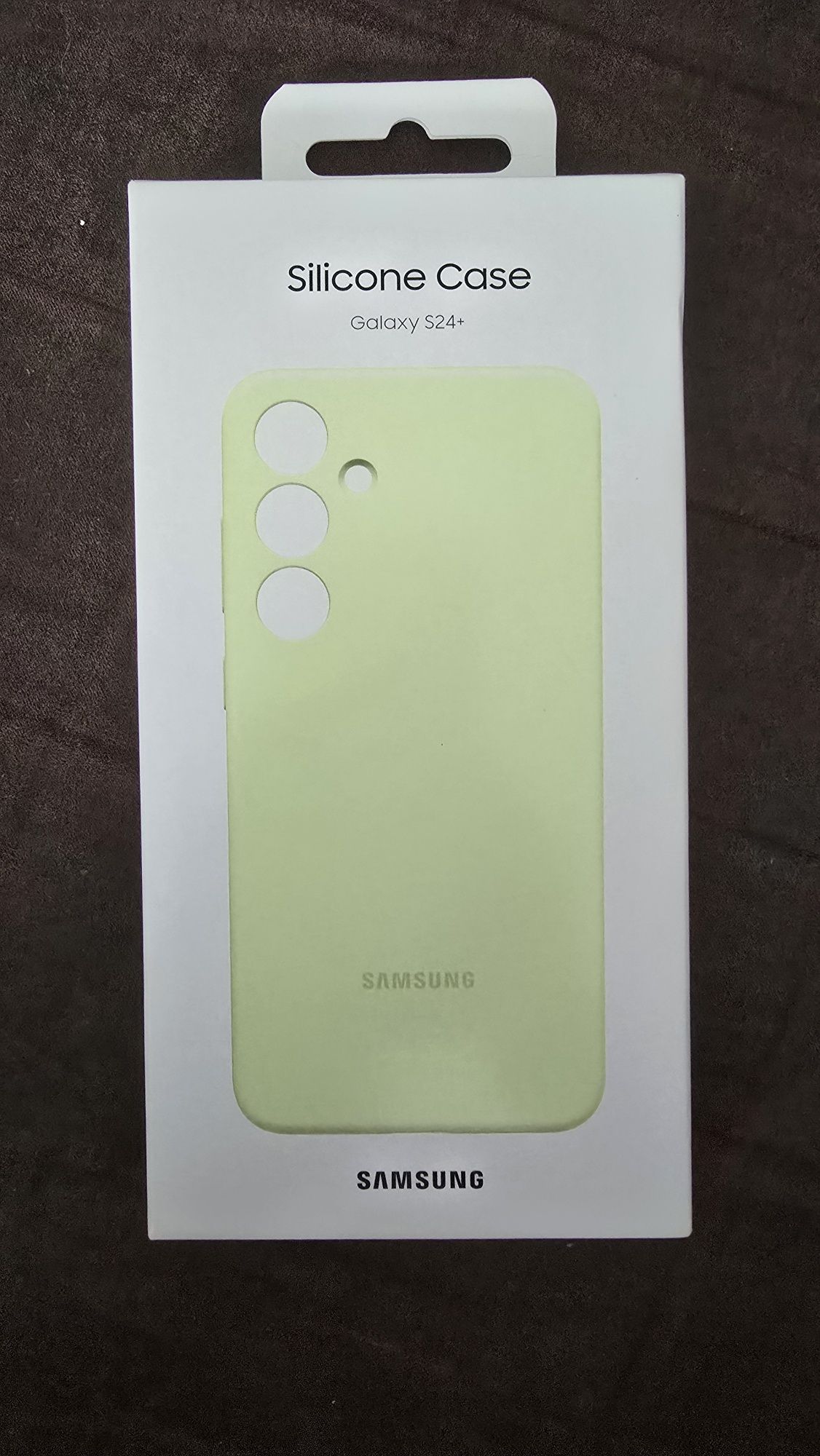 Etui Samsung Silicone Cover do Galaxy S24 Plus, limonkowe