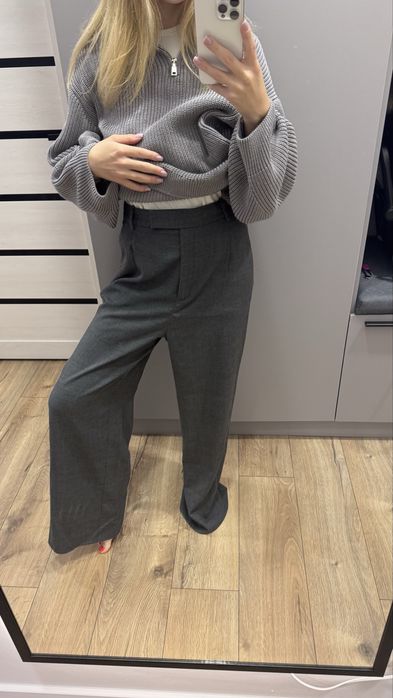 брюки сірі zara